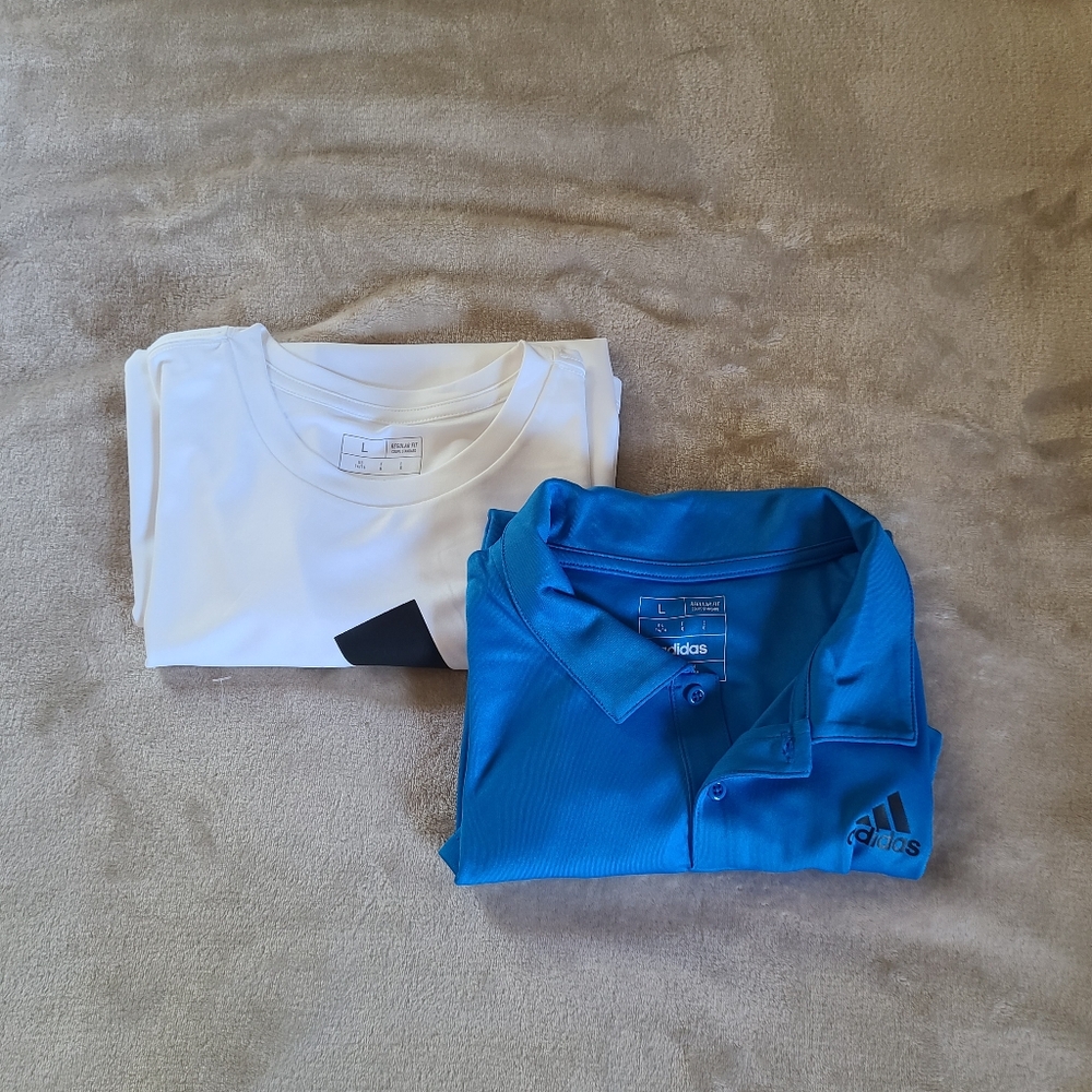 NWT 2 boys Adidas shirts